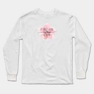 Christian Quote Watercolor Flower Long Sleeve T-Shirt